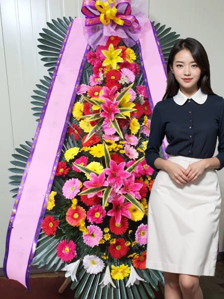 더파티움 안양 3단화환 기본형
